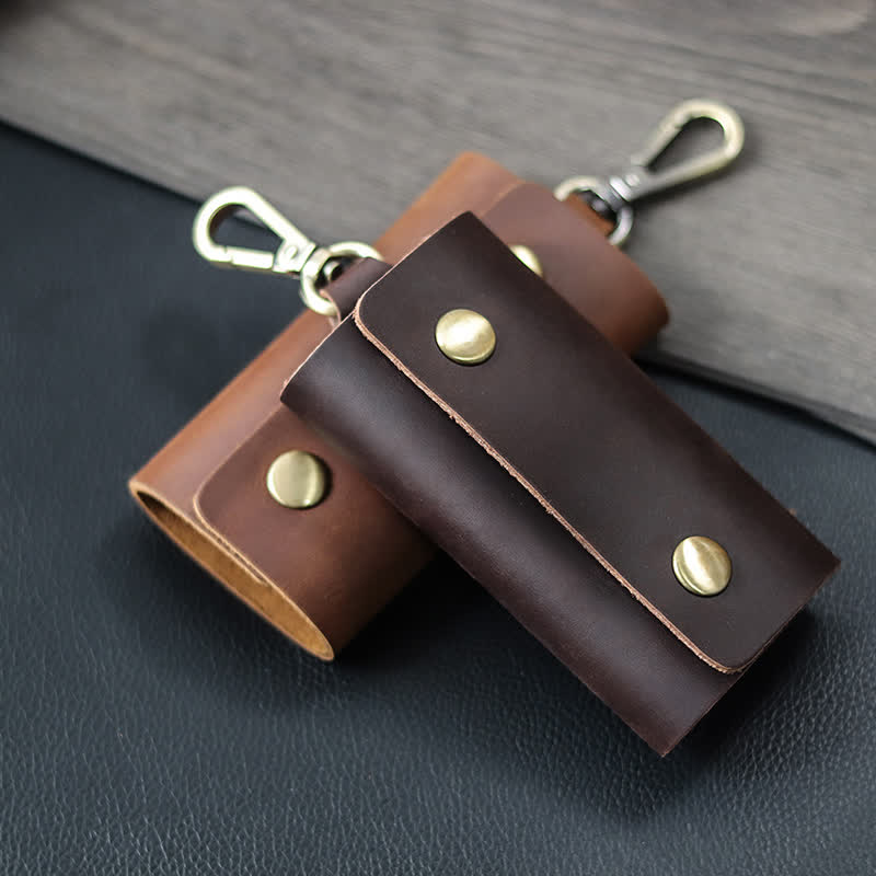 Versatile Belt Key Holder Leather Car Key Case