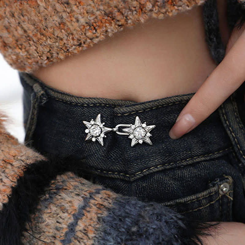 Women's Skarkling Five-Pointed Star Belt Clip