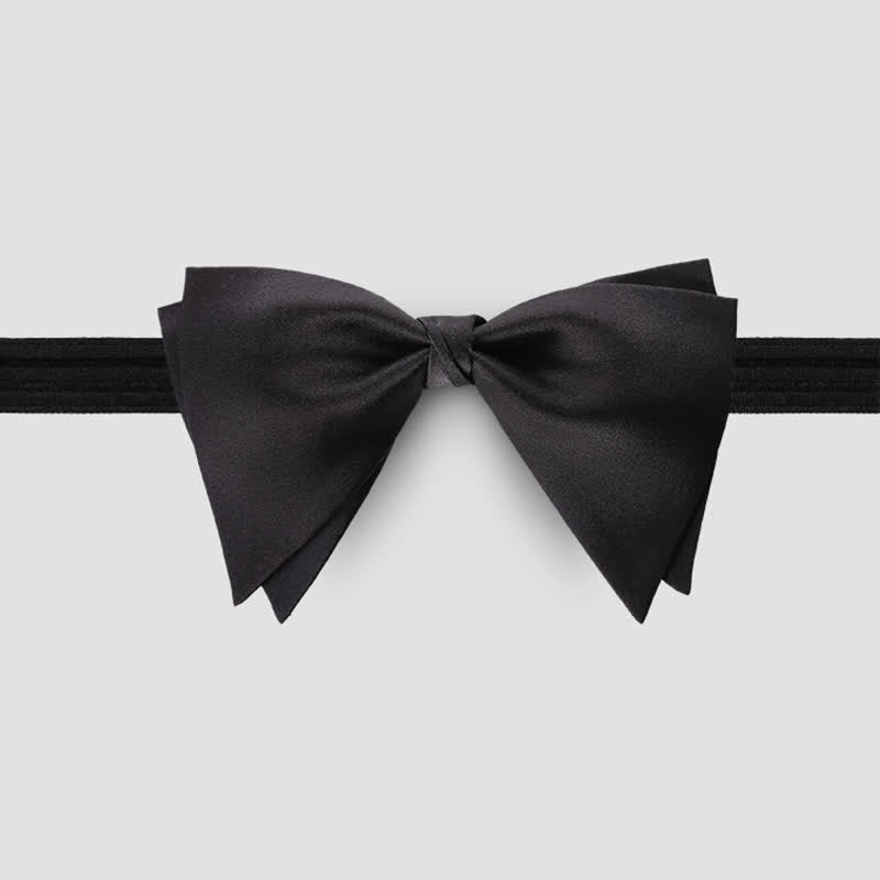 Men's Graceful Wedding Groom Oversized Pointed Bow Tie