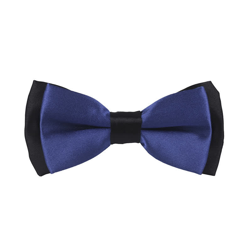 Kid's Classical Two Tone Double Layers Bow Tie