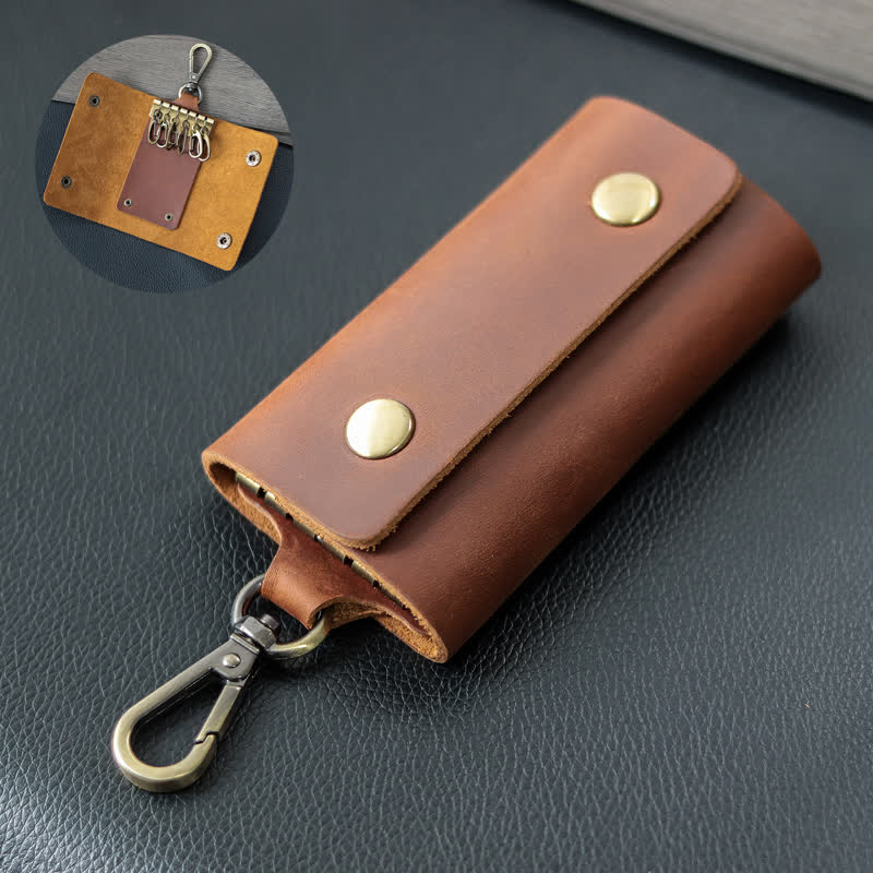 Versatile Belt Key Holder Leather Car Key Case
