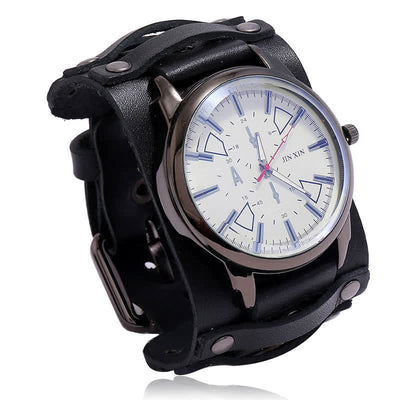 Men's Personalized Retro Fashion Cuff Leather Watch