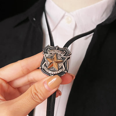 Eagle & Star Western Personalized Bolo Tie