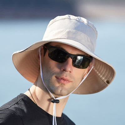 Men's Summer Sun Block Beach Travel Bucket Hat