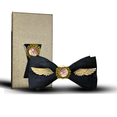 Men's Golden Wings Gemstone Suit Bow Tie