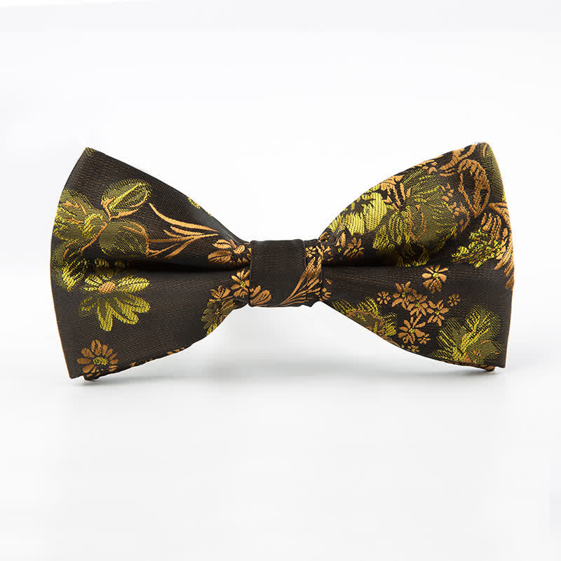 Men's Business Leisure Flower Pattern Wedding Bow Tie