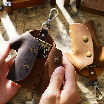 Creative Cute Clothes Shape Leather Key Case
