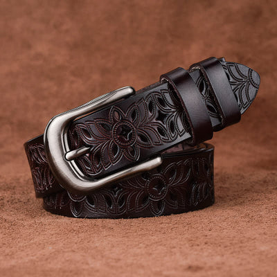 Women's Exquisite Fashion Accessory Hollow Out Leather Belt