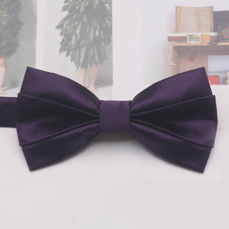 Men's Casual Simple Classic Solid Color Bow Tie