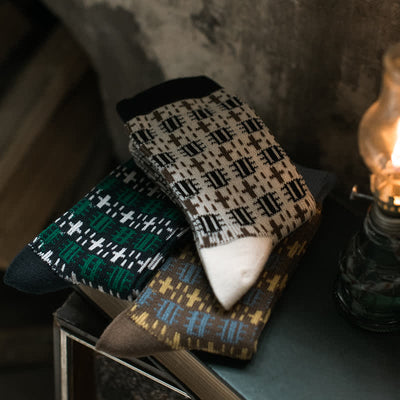 Men's Vintage Cross Gentleman Crew Socks