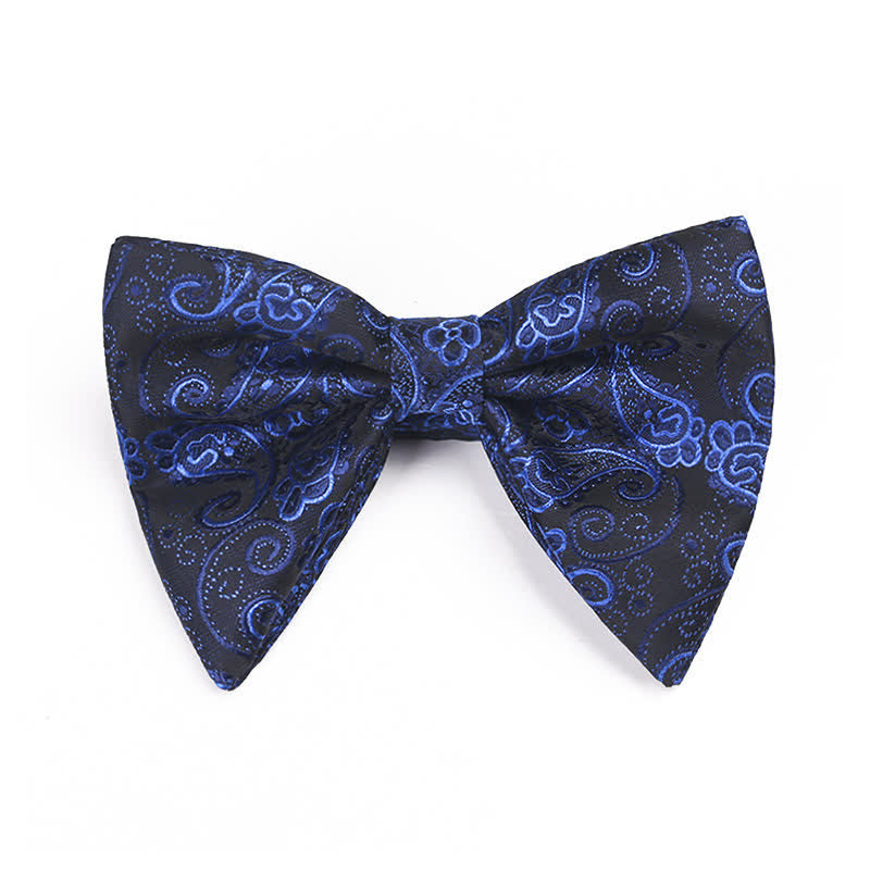 Men's Paisley Oversized Pointed Tuxedo Bow Tie