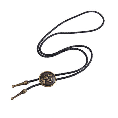 Western Deer Head Cowboy Rodeo Bolo Tie