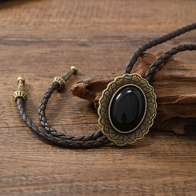 Stunning Western Replica Stone Bolo Tie