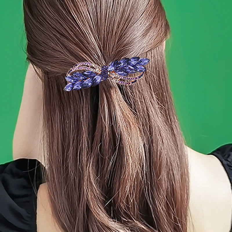 Women's Stunning Rhinestone Bow Knot Hair Clip