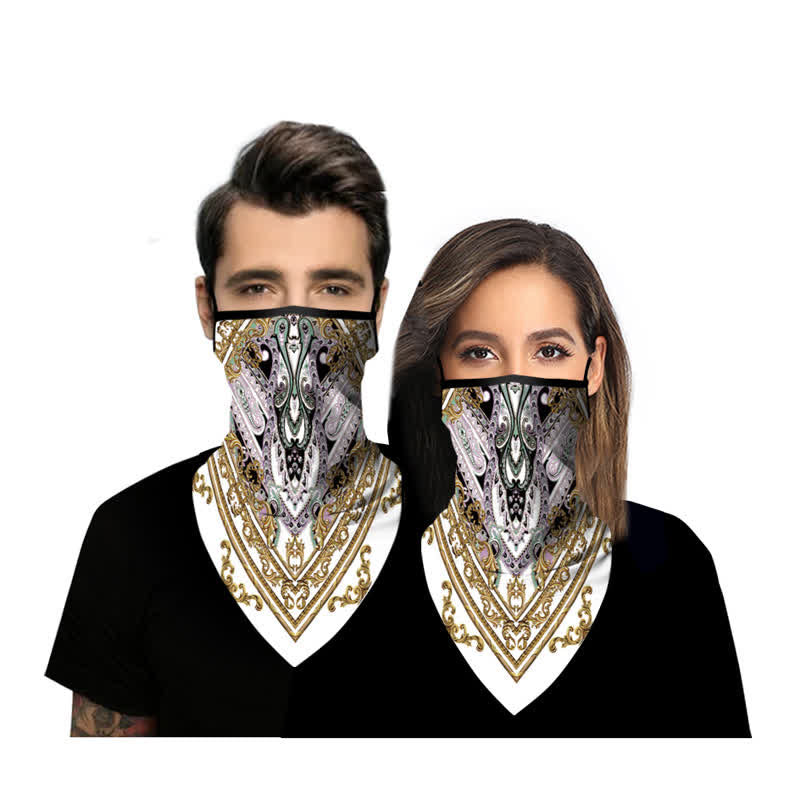 Bohemian Style Ear Loops Neck Face Gaiter Bandana