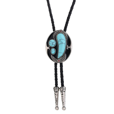 Turquoise Indian Style Cowboy Bolo Tie