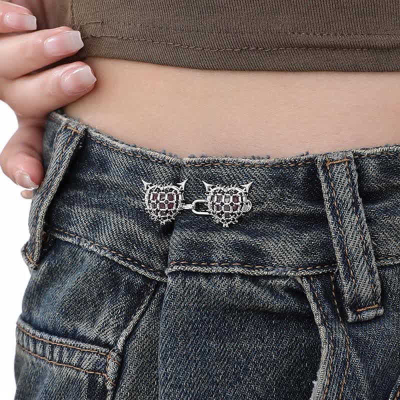 Women's Little Red Devils Button Jeans Belt Clip