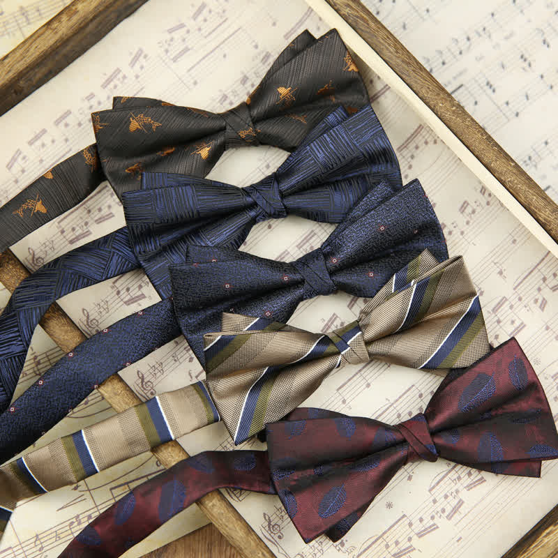 Men's Classy Double-Layered Wedding Business Bow Tie