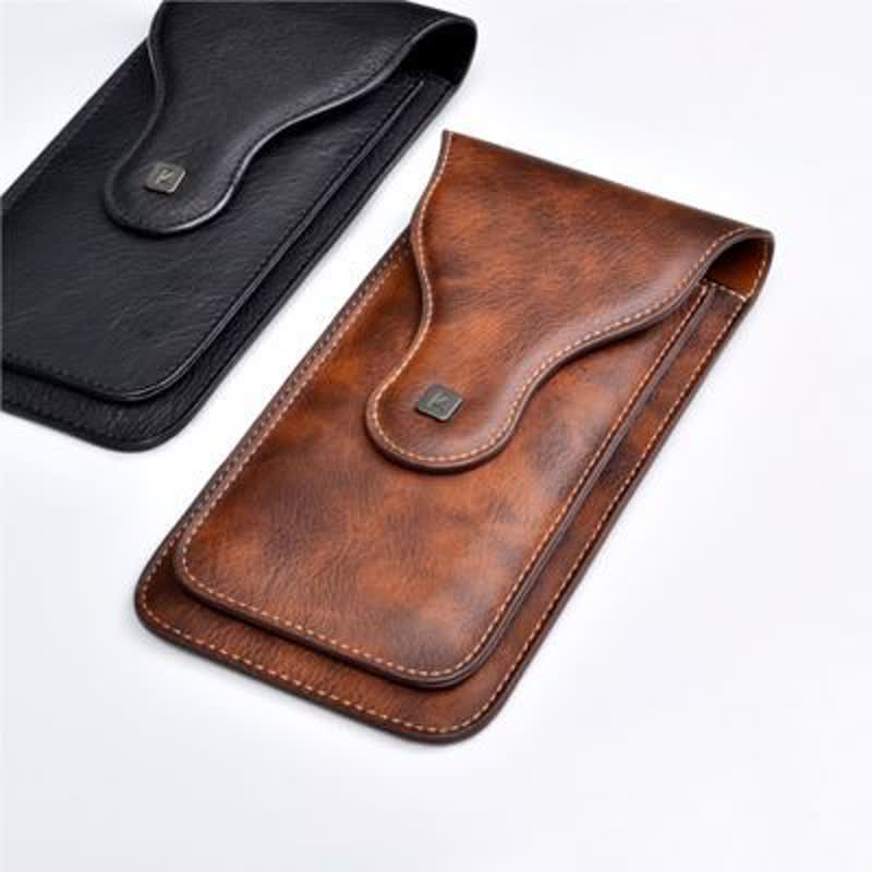 Magnetic Clip Double-layer Mobile Phone Case Belt Bag