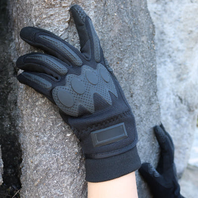 Outdoor Mountaining Full Finger Black Tactical Gloves