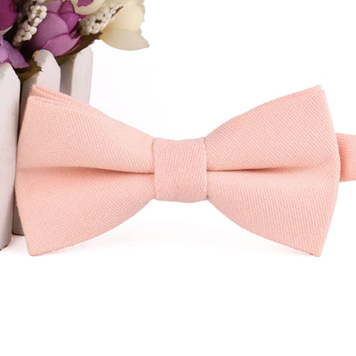 Men's Suede Solid Candy Color Formal Bow Tie