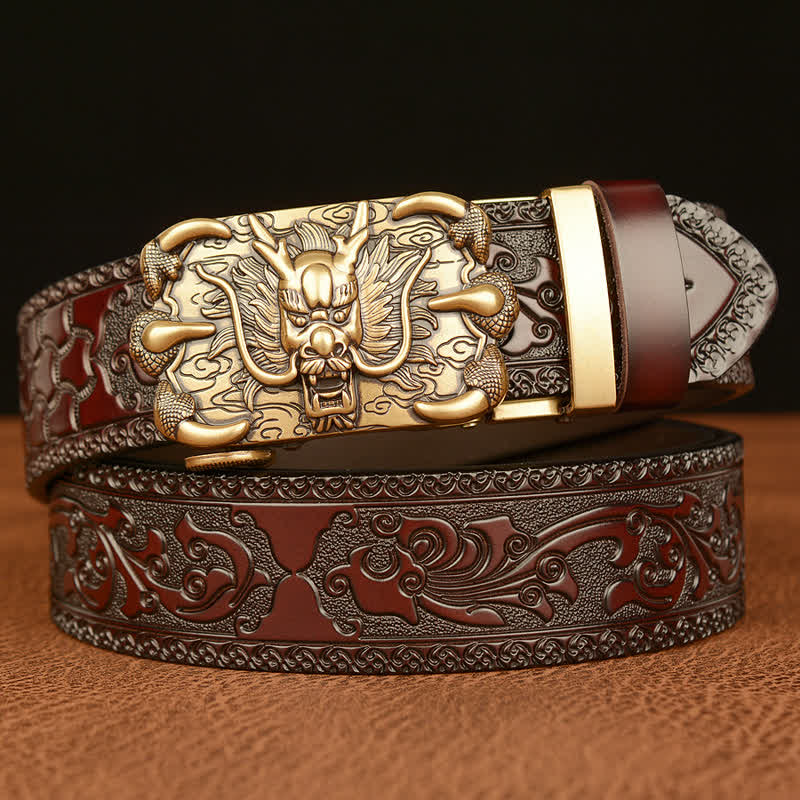 Men's Mighty Dragon Claw Leather Belt