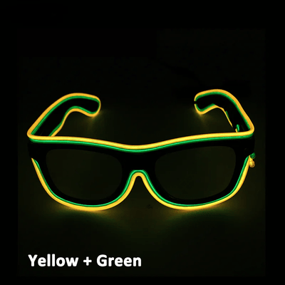 Double Colors Decorative Party Glowing LED Glasses