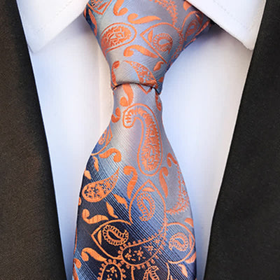 Men's Fancy Gradient Ramp Paisley Necktie