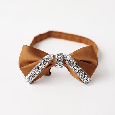 Men's Sparkling Rhinestone Wedding Bow Tie