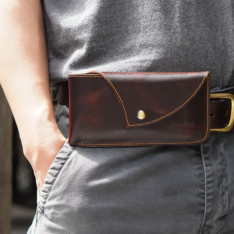 Minimalist Horizonal Magnetic Phone Belt Bag