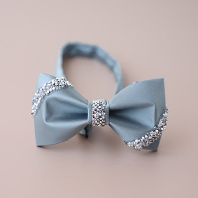 Men's Classic Rhinestone Embellished Bow Tie