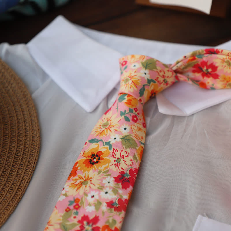 Men's Vintage Liberal Floral Necktie