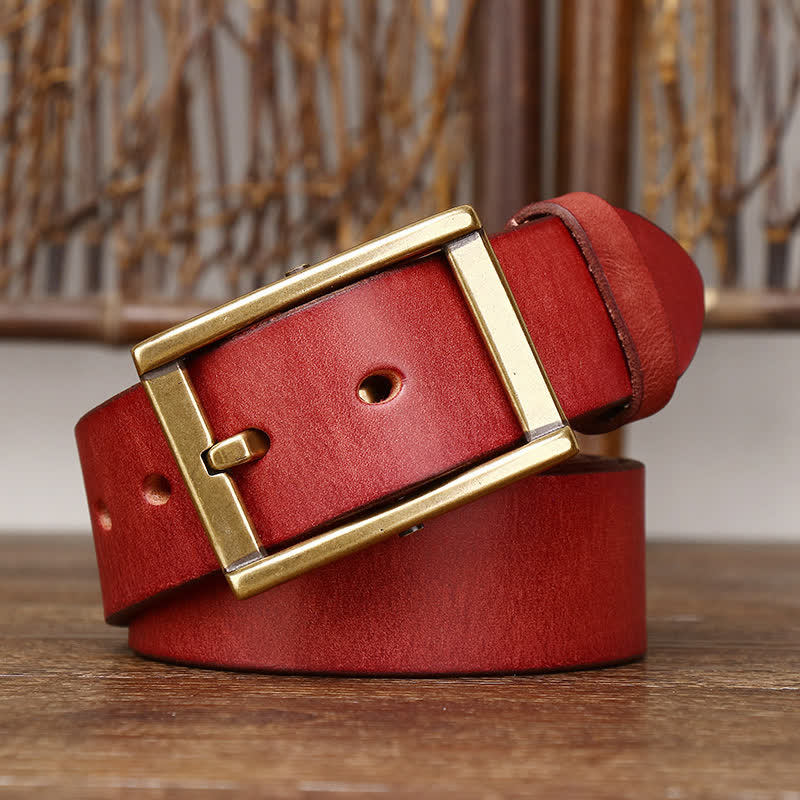 Men's Stud Detail Tough Guy Leather Belt