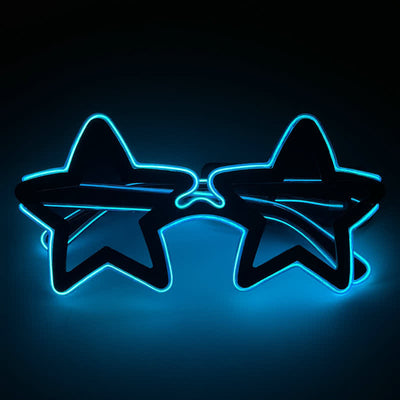 Glowing Star Shape Dancing Party Neon LED Glasses