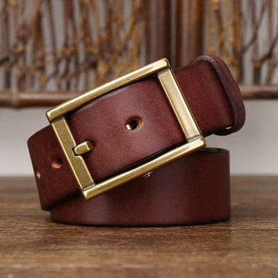 Men's Stud Detail Tough Guy Leather Belt