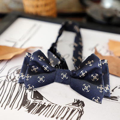 Men's Retro Floral Leaves Bow Tie