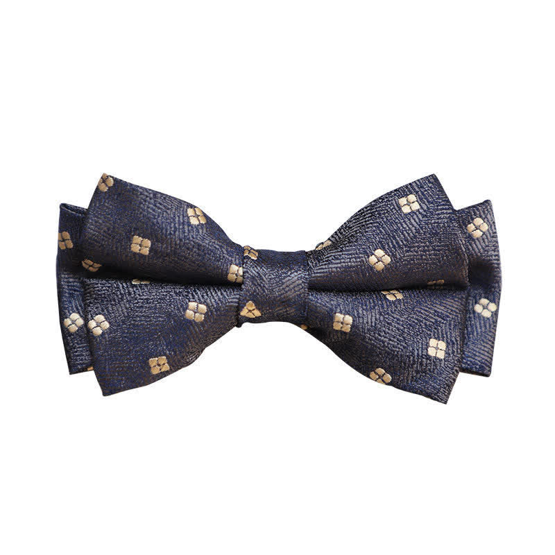 Men's Retro Floral Leaves Bow Tie