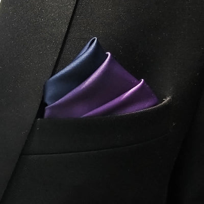 Men's Graudated Pocket Square Twist Bow Tie