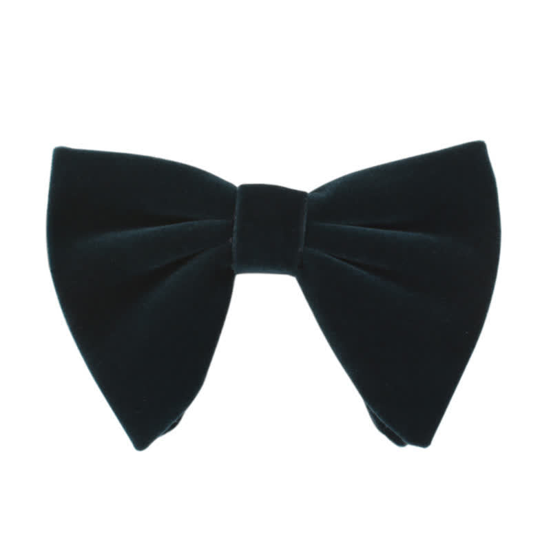 Men's Gentleman Oversize Droopy Velvet Bow Tie