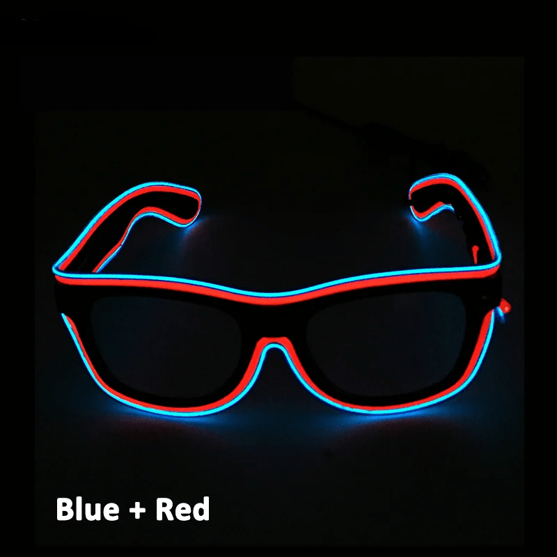 Double Colors Decorative Party Glowing LED Glasses