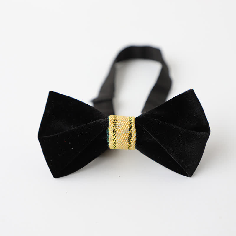 Men's Twisting Velvet Bow Tie