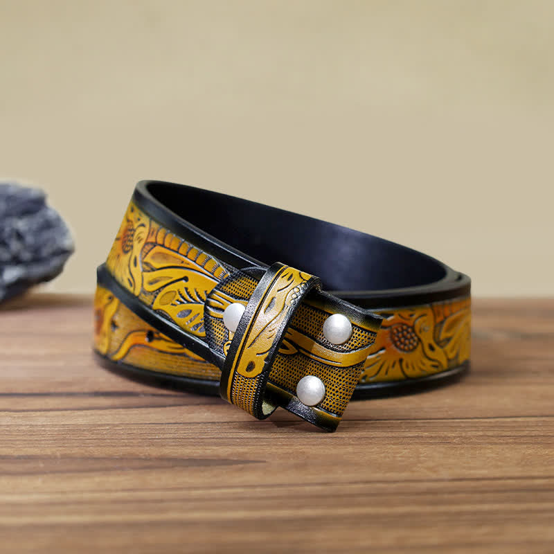 Men's DIY Matador Buckle Leather Belt