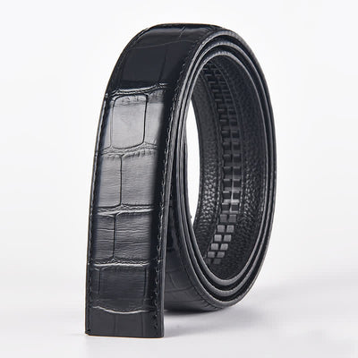 Men's DIY Tiger Head Automatic Buckle Leather Belt