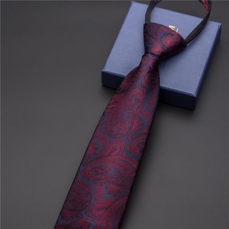Men's Business Zipper Tie Novelty Necktie