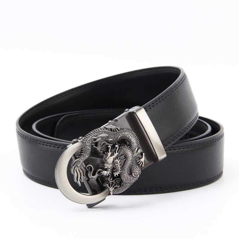 Men's Dragon Business Automatic Ratchet Leather Belt