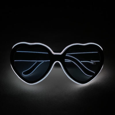 Heart Shaped Nightclub Party LED Glasses