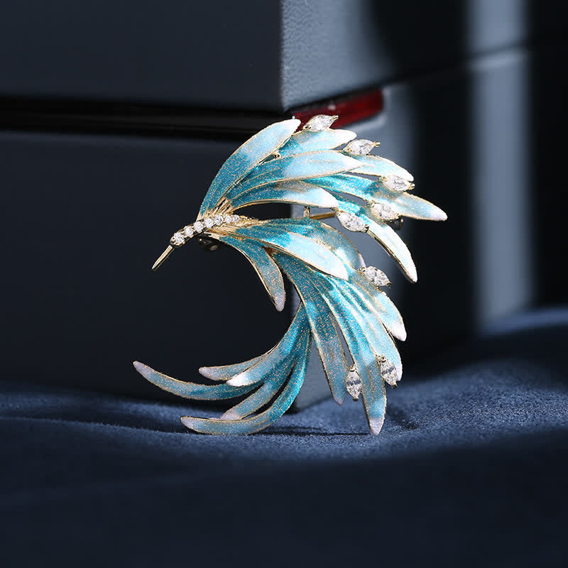 Women's Palace Phoenix Gradient Color Brooch