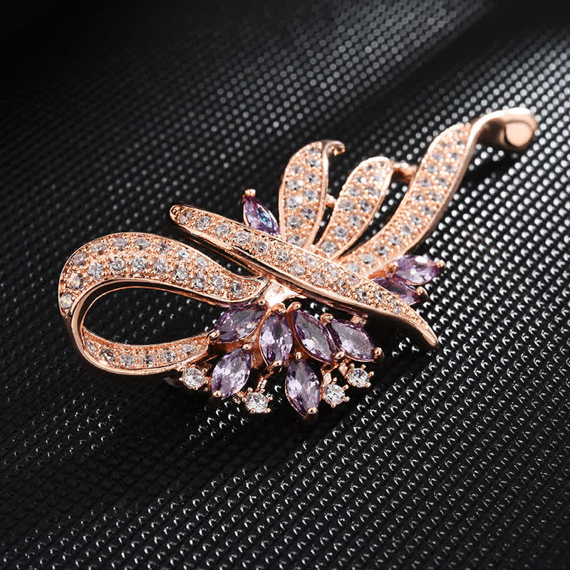 Women's Charming Bauhinia Flower Brooch