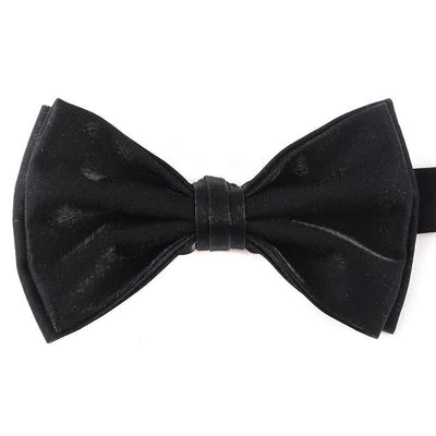 Men's Casual Candy Solid Color Double Layer Bow Tie