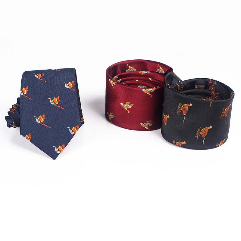 Men's Flying Bird Embroidered Necktie